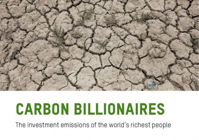 국제 구호단체 옥스팜이 6일(현지시간) 발표한 ‘탄소 부호’ 보고서. 사진=옥스팜