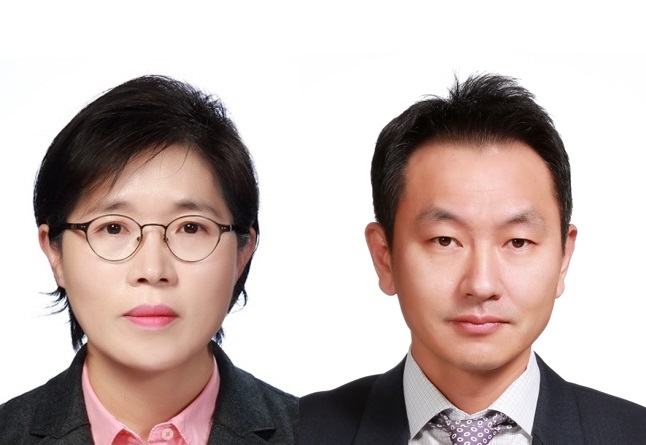 이정애 LG생활건강 신임사장(사진 왼쪽) 및 오상훈 LG생활건강 전무(사진 오른쪽). 사진=LG생활건강.