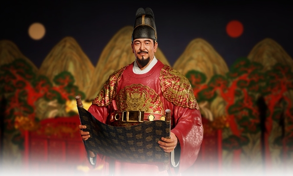 '문명: 레인 오브 파워'에 등장할 예정인 한국 문명의 지도자 세종대왕의 모습. 사진='문명: 레인 오브 파워' 공식 사이트