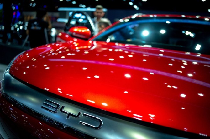비야디는 내년 1월 말부터 일본에서 전기 SUV '아토 3'를 판매할 예정이다. 사진=로이터