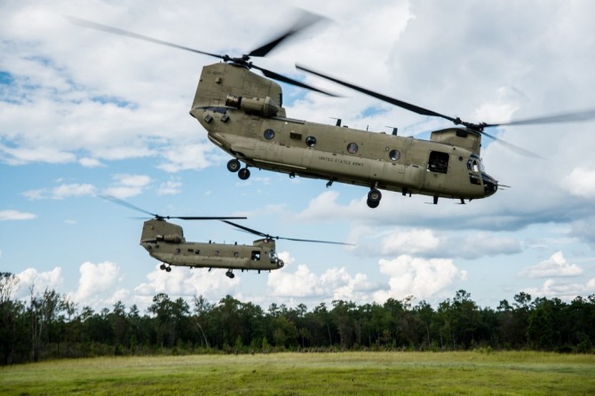 미국 보잉사가 제작하는 CH-47F 치누크 헬기. 사진=미 육군