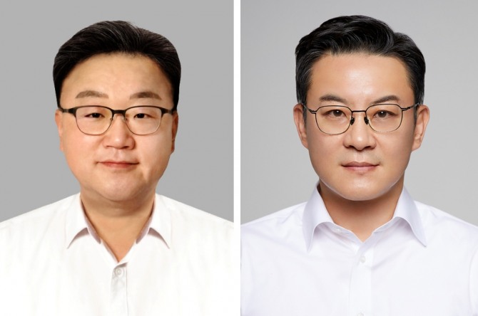 박종호 한국타이어 부사장(왼쪽)과 서정호 한국앤컴퍼니 부사장(오른쪽)