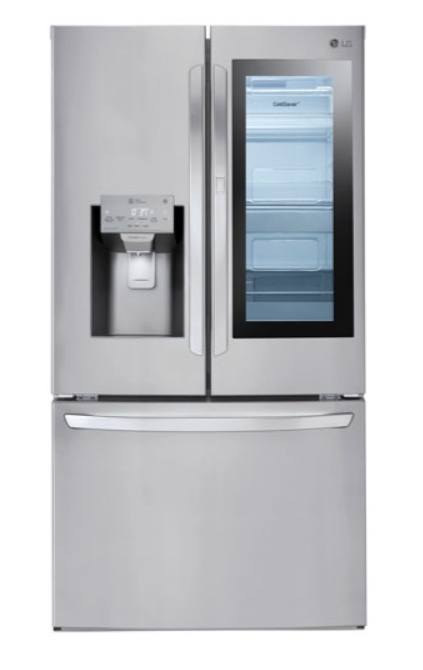 미국 쇼핑몰 베스트바이에서 판매되고 있는 프렌치도어 형식의 LG전자 냉장고. 사진=베스트바이