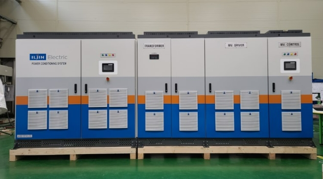 5kV DC컨버터(500KW). 사진=일진전기