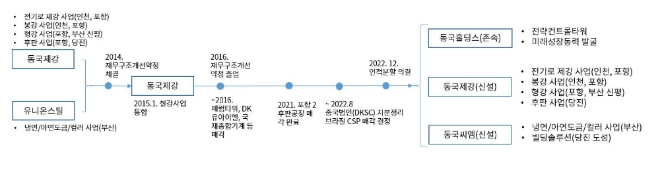 동국제강 인적분할 전후 사업 구조. 사진=동국제강그룹