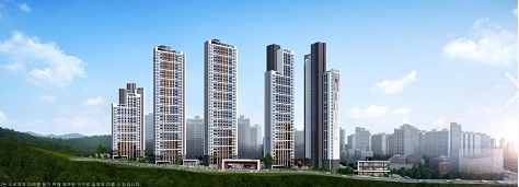  힐스테이트 탑석 주경투시도.