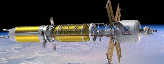 NASA의 원자력 추진 우주선의 상상도. 사진=나사