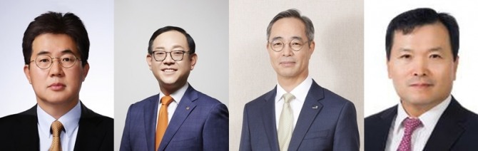 왼쪽부터 이영창 신한투자증권 사장, 권희백 한화투자증권 사장, 이석기 교보증권 사장, 최병철 현대차증권 사장. 사진=각사