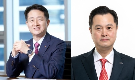 김신 SK증권 사장(왼쪽)과 이창근 다올투자증권 사장. 사진=각사