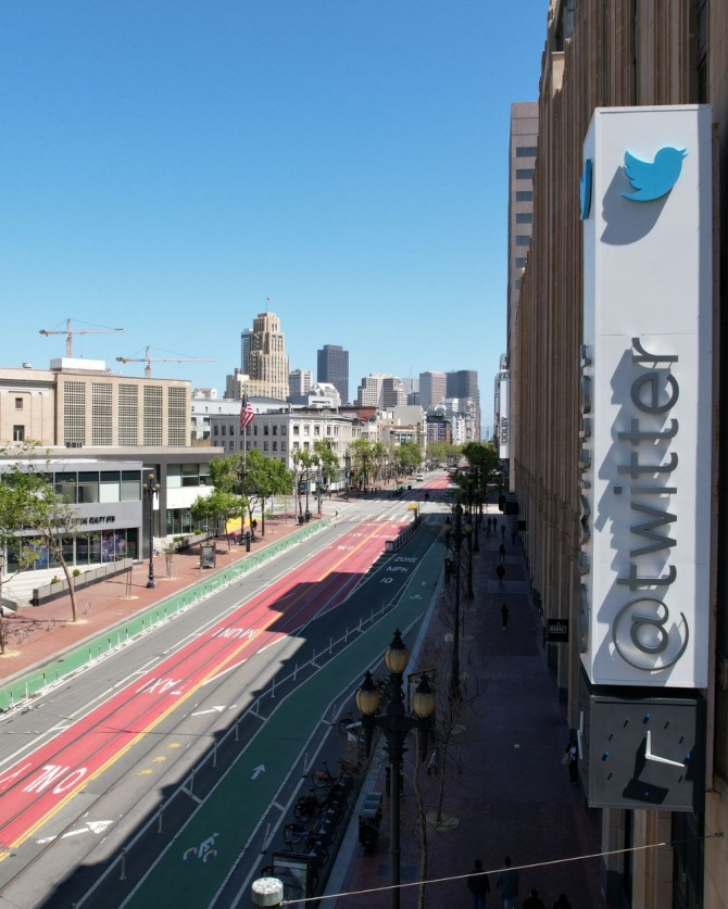 미국 샌프란시스코에 있는 트위터 본사 건물. 사진=로이터