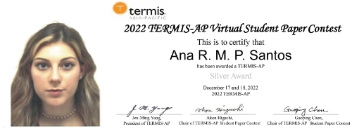 아나 산토스 대학원생이 받은 표창(사진=고려의대)