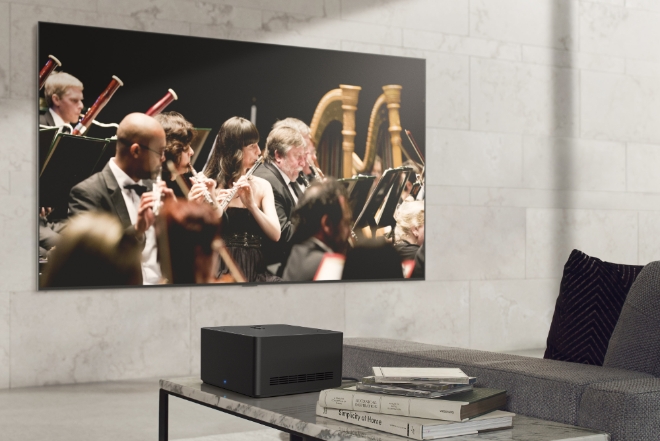 LG 시그니처 올레드 M(모델명: M3)이 집 안 공간에 조화롭게 배치된 모습. 사진=LG전자