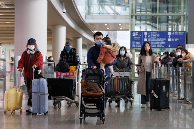 중국 베이징공항 국제선 도착장. 사진=로이터