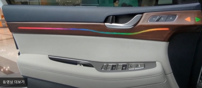 펠리세이드 컨셉카에 선보인 에코아 소재를 이용한 차량 내장재. 사진=에코아 유튜브