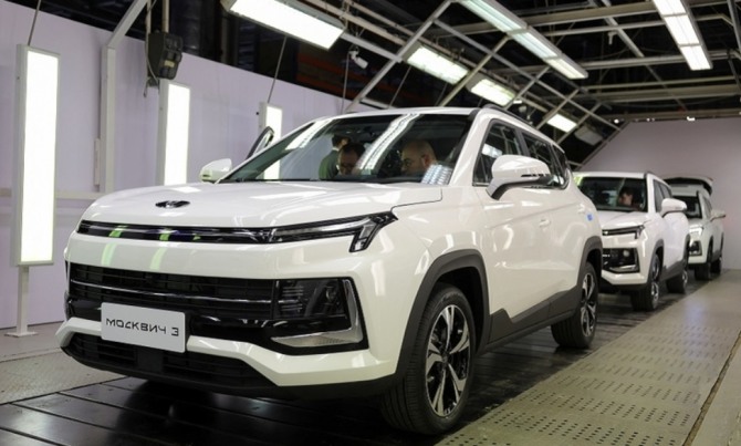 중국 JAC가 선보인 Moskvich 3. 사진=로이터