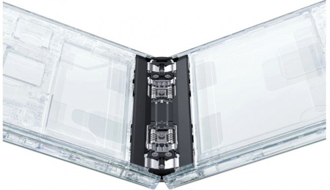 오포가 자랑하는 물방울힌지 방식. 사진=오포