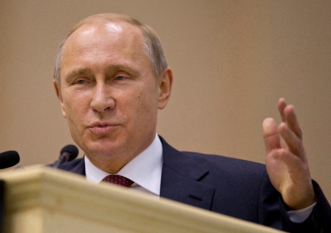 푸틴 러시아 대통령 모습  