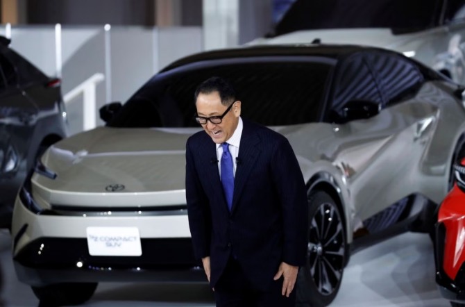 일본 자동차 제조업체 토요타의 CEO 겸 사장인 도요다 아키오. 사진=로이터