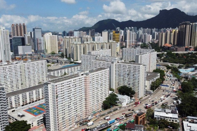 홍콩 아파트단지 전경. 사진=로이터