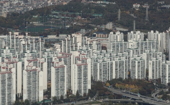 서울지역 아파트 단지 모습