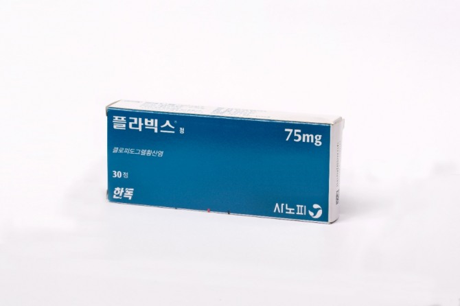 GC녹십자와 공동 판매하는 사노피-아벤티스코리아의 항혈소판 제제 '플라빅스정75㎎'(사진=GC녹십자)