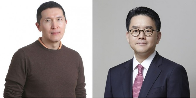 (왼쪽부터) 이인영, 강희석 SSG닷컴 공동대표. 사진=신세계그룹