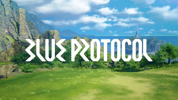 '블루 프로토콜' 로고와 게임 내 세계관 이미지. 사진=블루 프로토콜 공식 유튜브