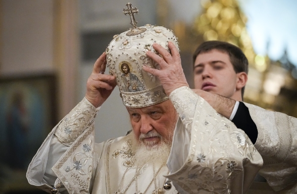 러시아 정교회의 키릴 총대주교. 사진=AP통신·뉴시스