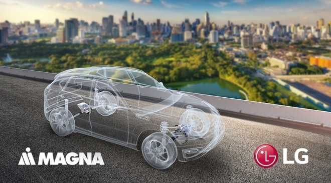 LG전자는 지난 2020년 글로벌 3위의 자동차 부품업체 ‘마그나(Magna)’와 함께 파워트레인 합작법인을 출범시켰다. 사진=LG전자 뉴스룸
