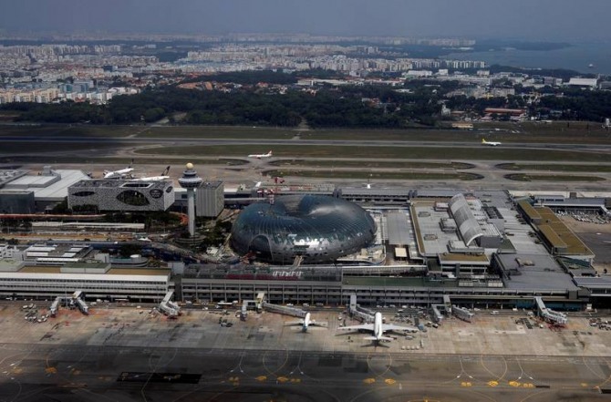 싱가포르 창이국제공항 전경. 사진=로이터