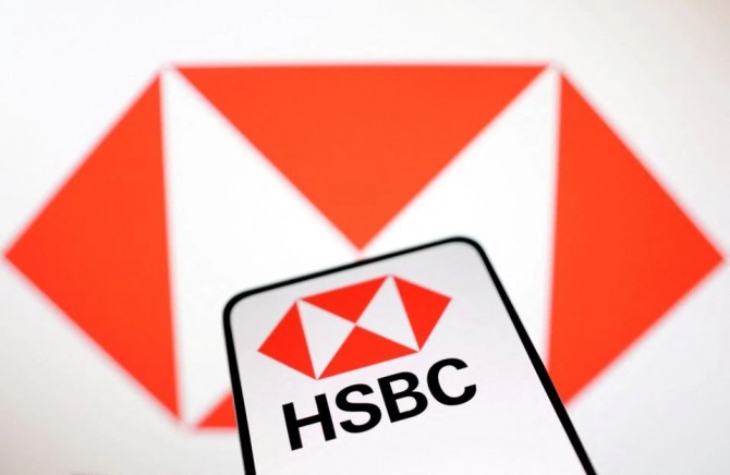 HSBC 회사 로고.  사진=로이터