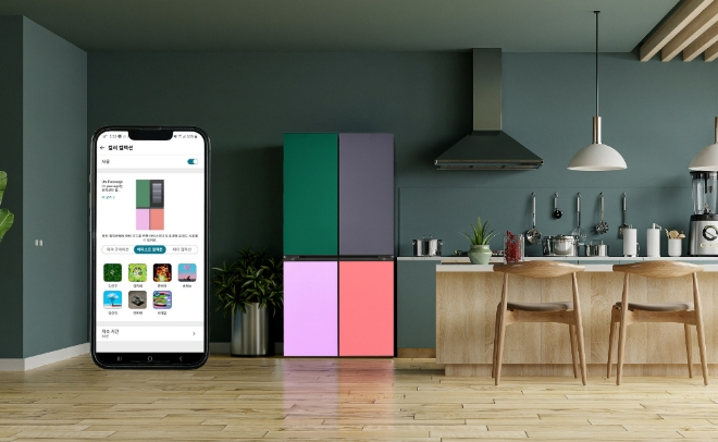LG 씽큐(LG ThinQ) 앱에서 아티스트 테마를 적용한 모습. 사진=LG전자
