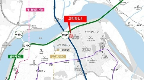 고덕강일3단지 위치도