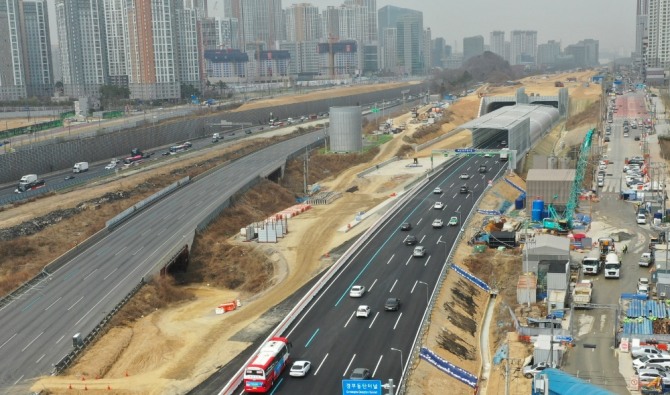 경부고속도로 동탄터널 서울방향 개통. 사진=뉴시스