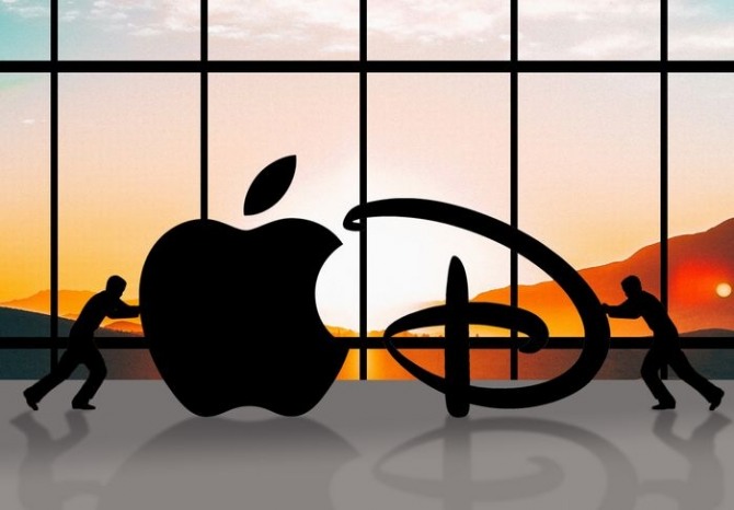 미국 월가에서 애플의 디즈니 인수설이 끊이지 않고 있다. 사진=마켓워치
