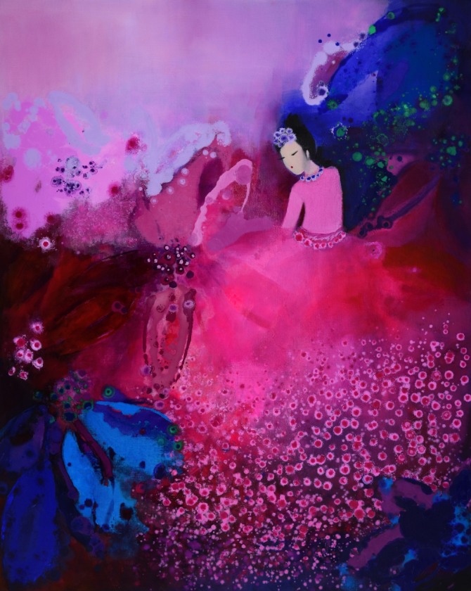 김영자의 'mine', 90.9cm×72.7cm, oil on canvas,  2016