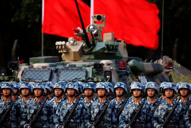 대만 침공에 대비해 군사훈련을 강화하고 있는 중국 인민해방군. 사진=로이터