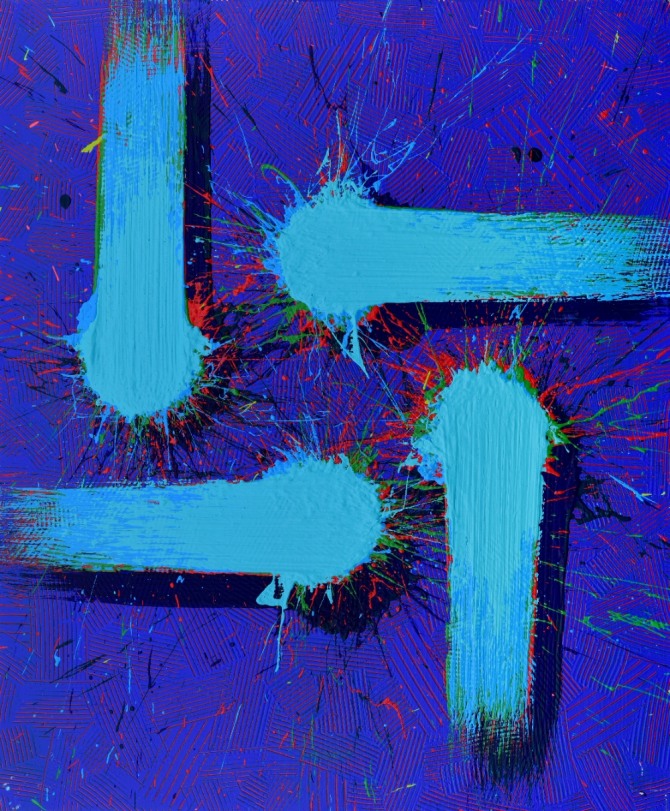 강태웅, Movement 22177, 72.7×60.6cm, Acrylic on canvas, 2022