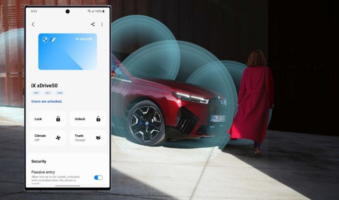 BMW의 디지털키플러스 서비스.사진=BMW그룹