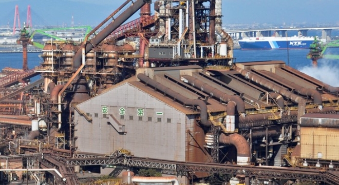 일본 치바현 키미스에 소재한 일본제철 제철소 전경. 사진=일본제철 홈페이지