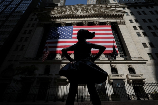 미국 뉴욕의 뉴욕증권거래소(NYSE) 외부 모습. 사진=로이터