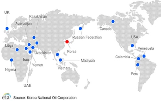 한국석유공사의 글로벌 탐사사업 현황