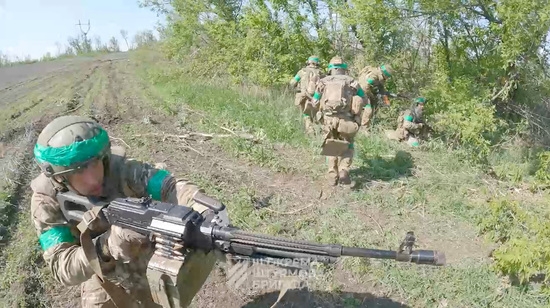도네츠크 지역 최전선에서 이동 중인 제3돌격여단의 우크라이나 군인들. 사진=로이터