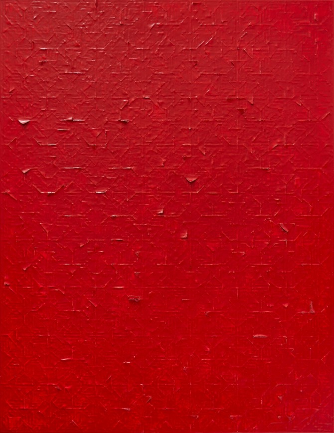 권영실 작 'Untitled 23-23', 112.1x145.5cm, Mixed media on canvas, 2023