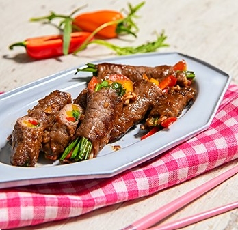 한우 채소 말이 /사진=한우자조금