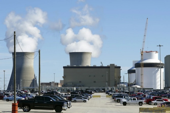 미국 조지아주 오거스타에 있는 조지아 발전소의 보글 원자로 3호기. 사진=AP/뉴시스