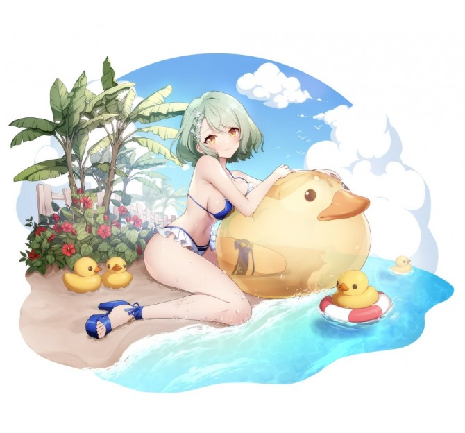 인간형 정령 '캐서린'의 수영복 코스튬. 사진=카카오게임즈