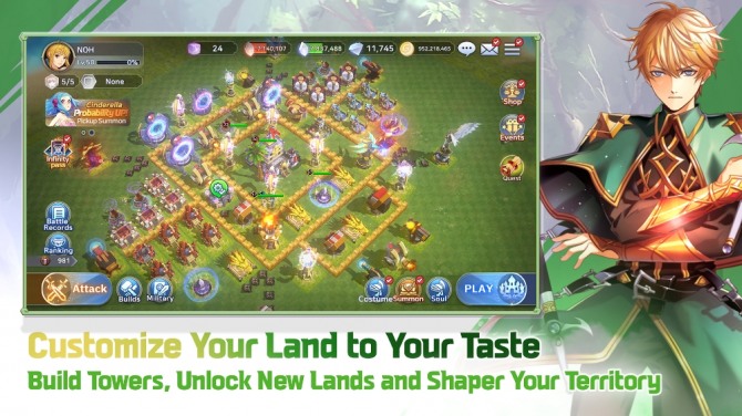 '인피니티사가X'의 유저는 자신만의 영지를 꾸미고 전략적으로 활용할 수 있다. 사진=엑스큐게임즈