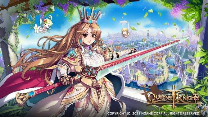 부드러운 카툰 렌더링에 가디언 수집 요소, 시원시원한 타격감 등 흥행요소를 두루 갖춘 방치형 RPG 기대작 '퀸즈나이츠'. 사전예약 1개월 만에 100만명 이상을 모집했다. 사진=엠게임