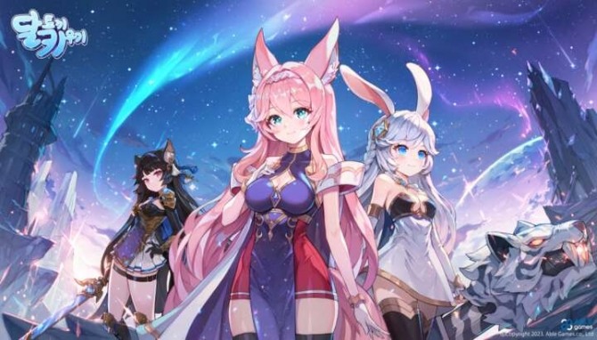 한국 전래동화를 모티브로 한 '달토끼 키우기'도 글로벌 출시돼 2년째 꾸준히 인기를 얻고 있다. 사진=에이블게임즈